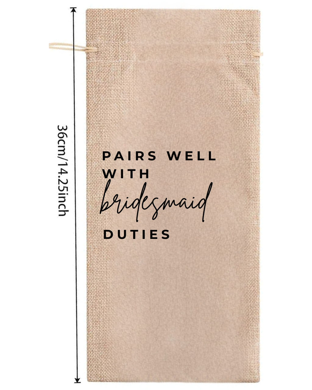 Bridesmaid Wine Bag