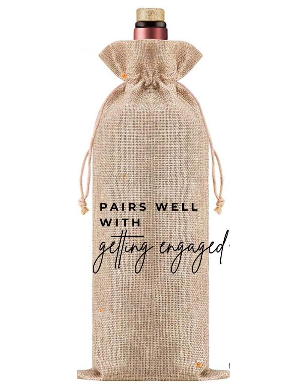 Engagement Wine Bag