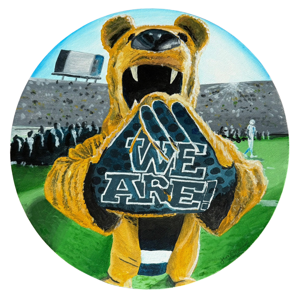 Circle Fisheye "We Are" Penn State Print– Square Photo of Circular Design