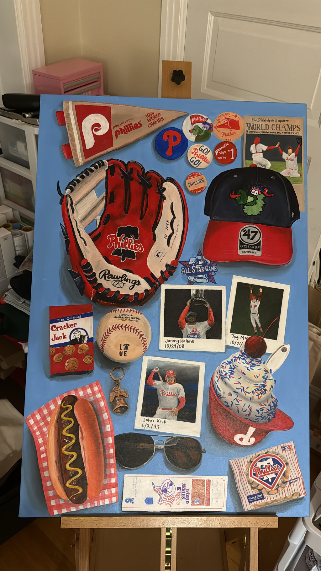 Philadelphia Phillies Collage Memorabilia Print