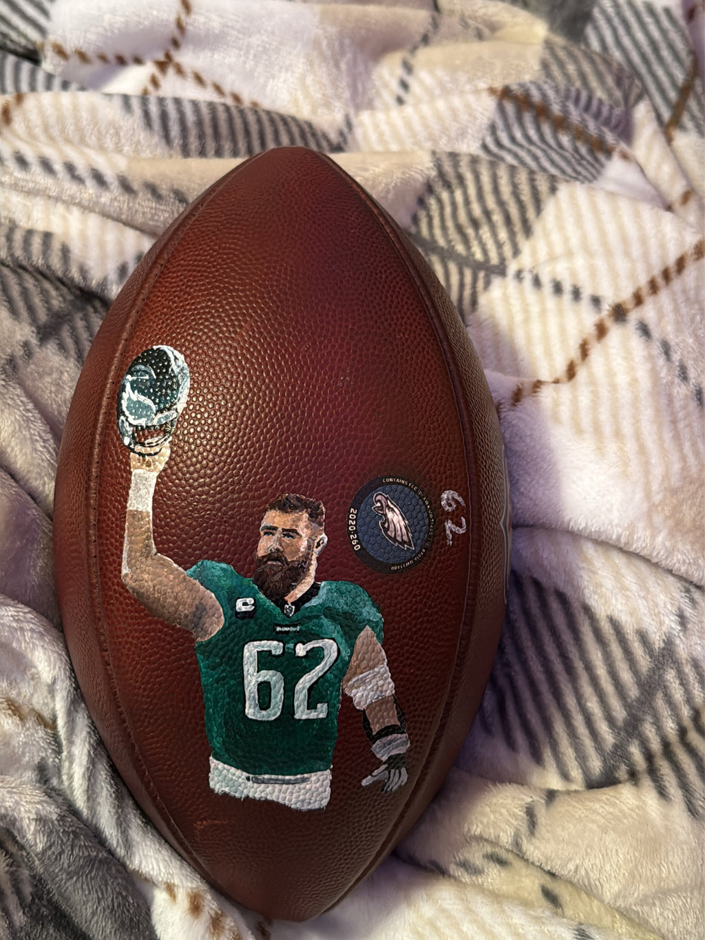 Hand-Painted Football – Custom Design!