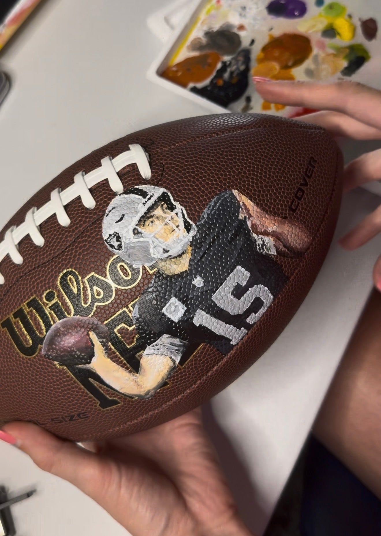 Mendoza Hand Painted Football