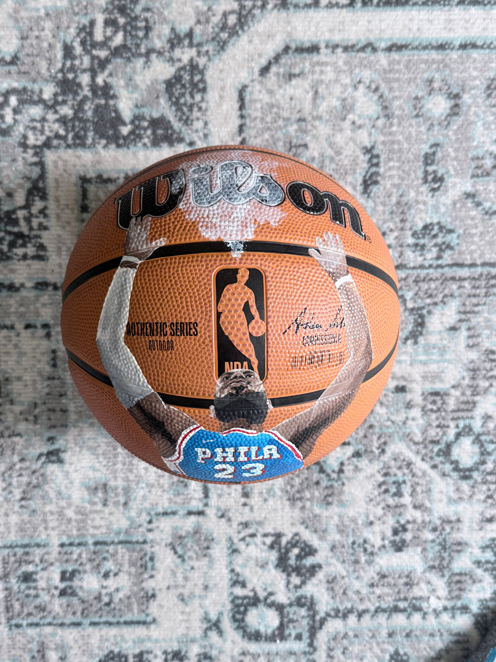 Lebron James Hand Painted Basketball