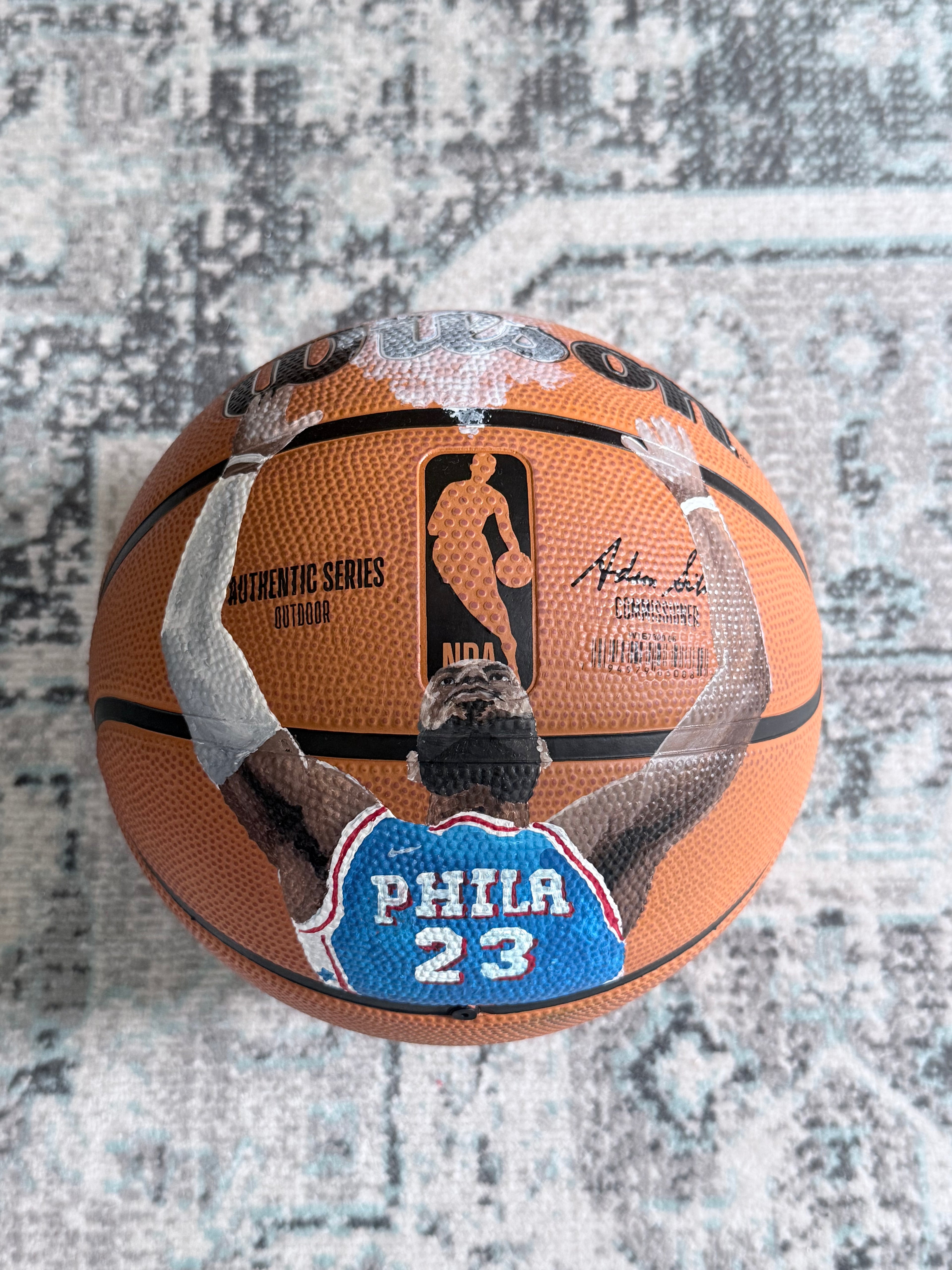 Lebron James Hand Painted Basketball