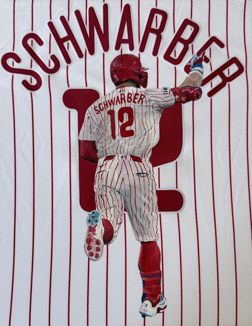 Hand Painted Schwarber Jersey