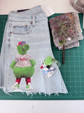 Custom Phillies Jean Shorts