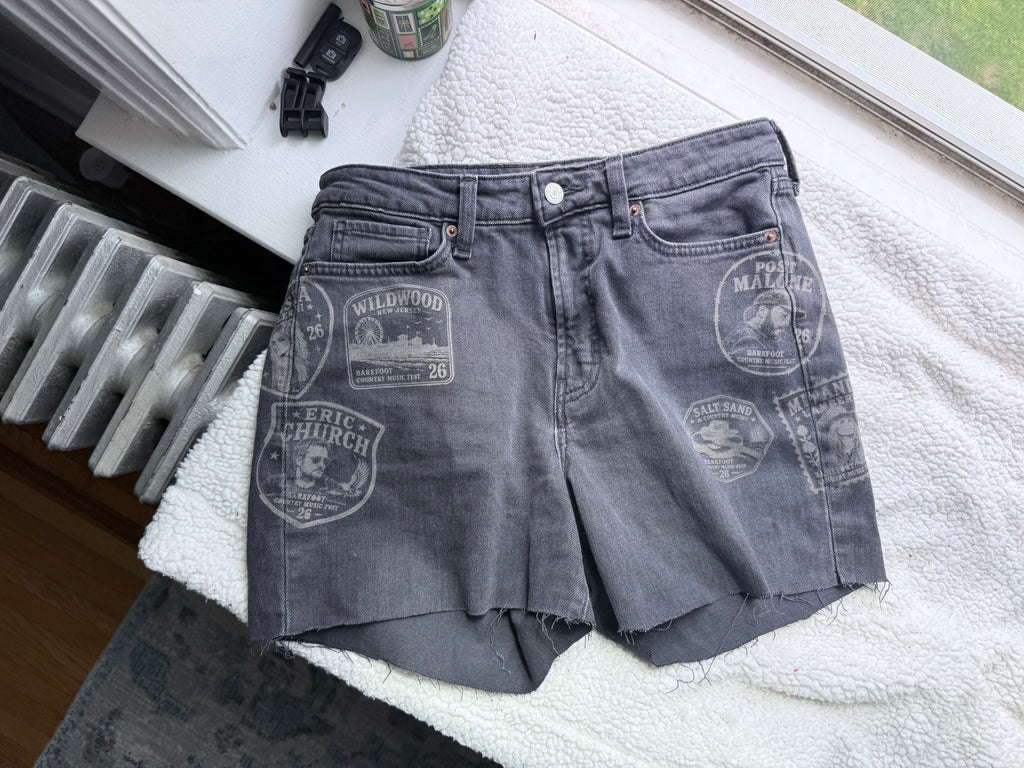 Custom Denim Shorts for Country Music Festivals