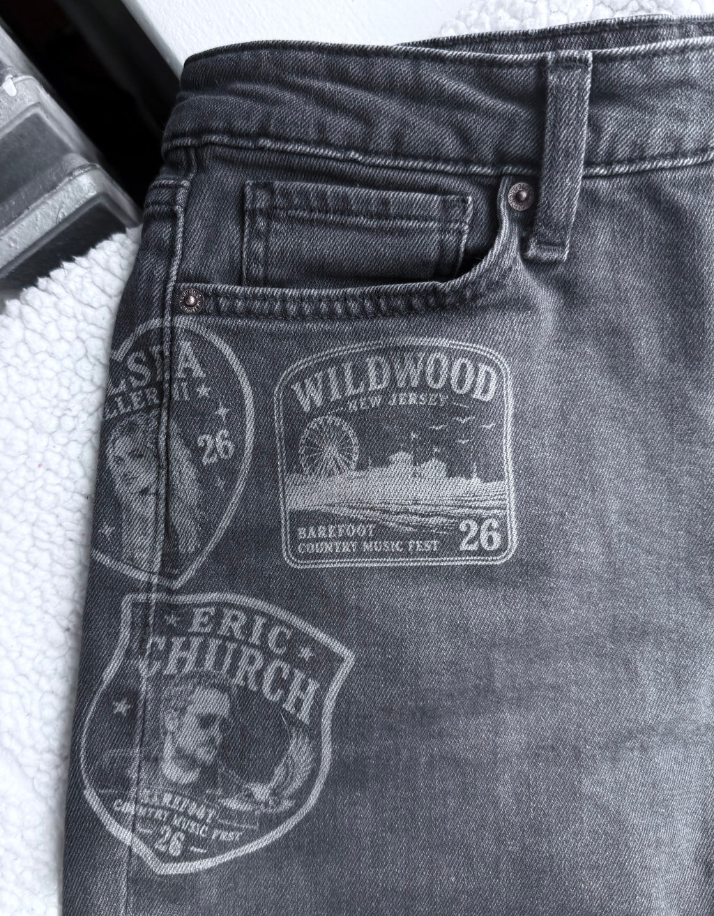 Custom Denim Shorts for Country Music Festivals