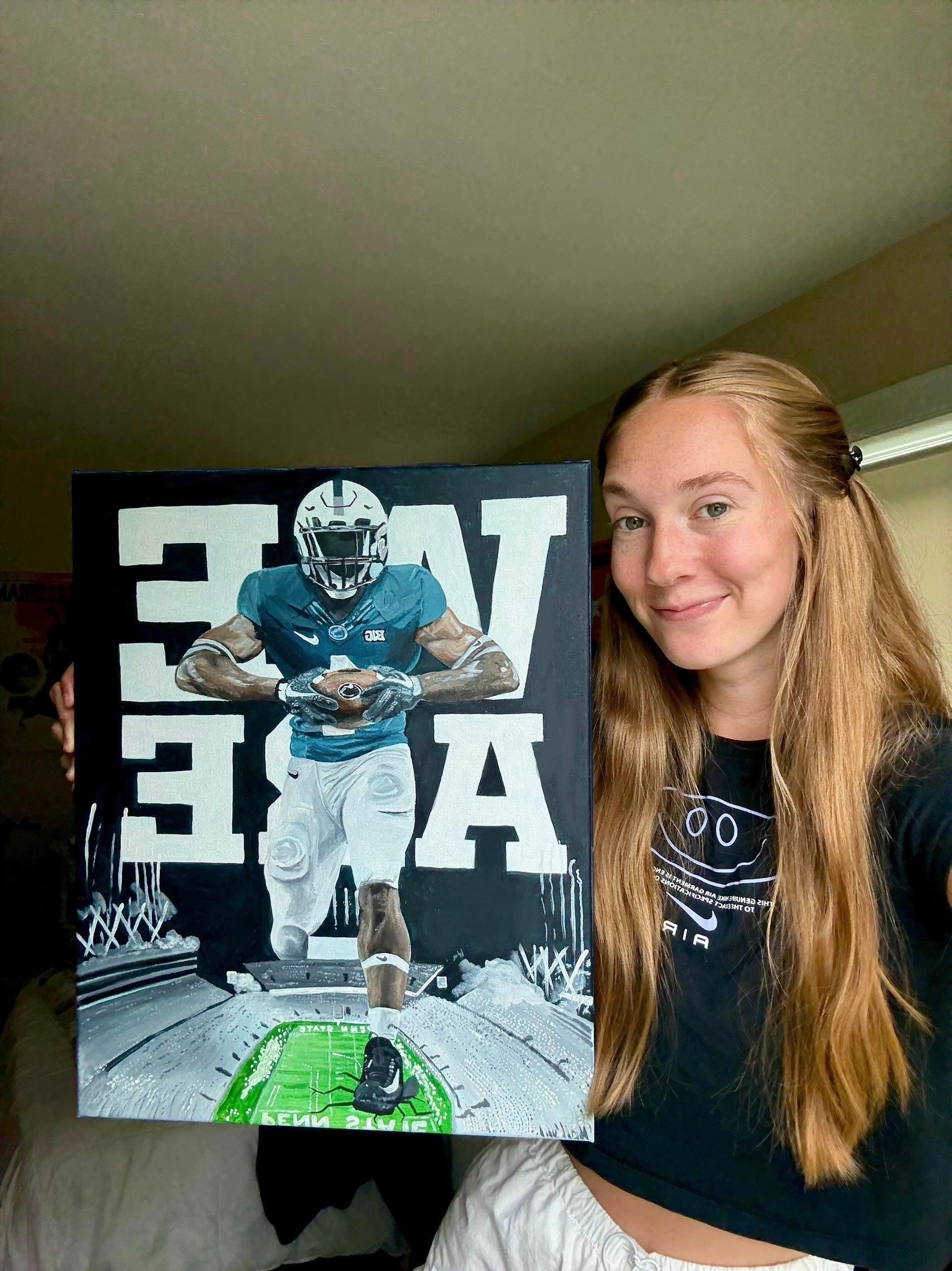 Custom Hand-Painted Portrait on 16x20 Canvas