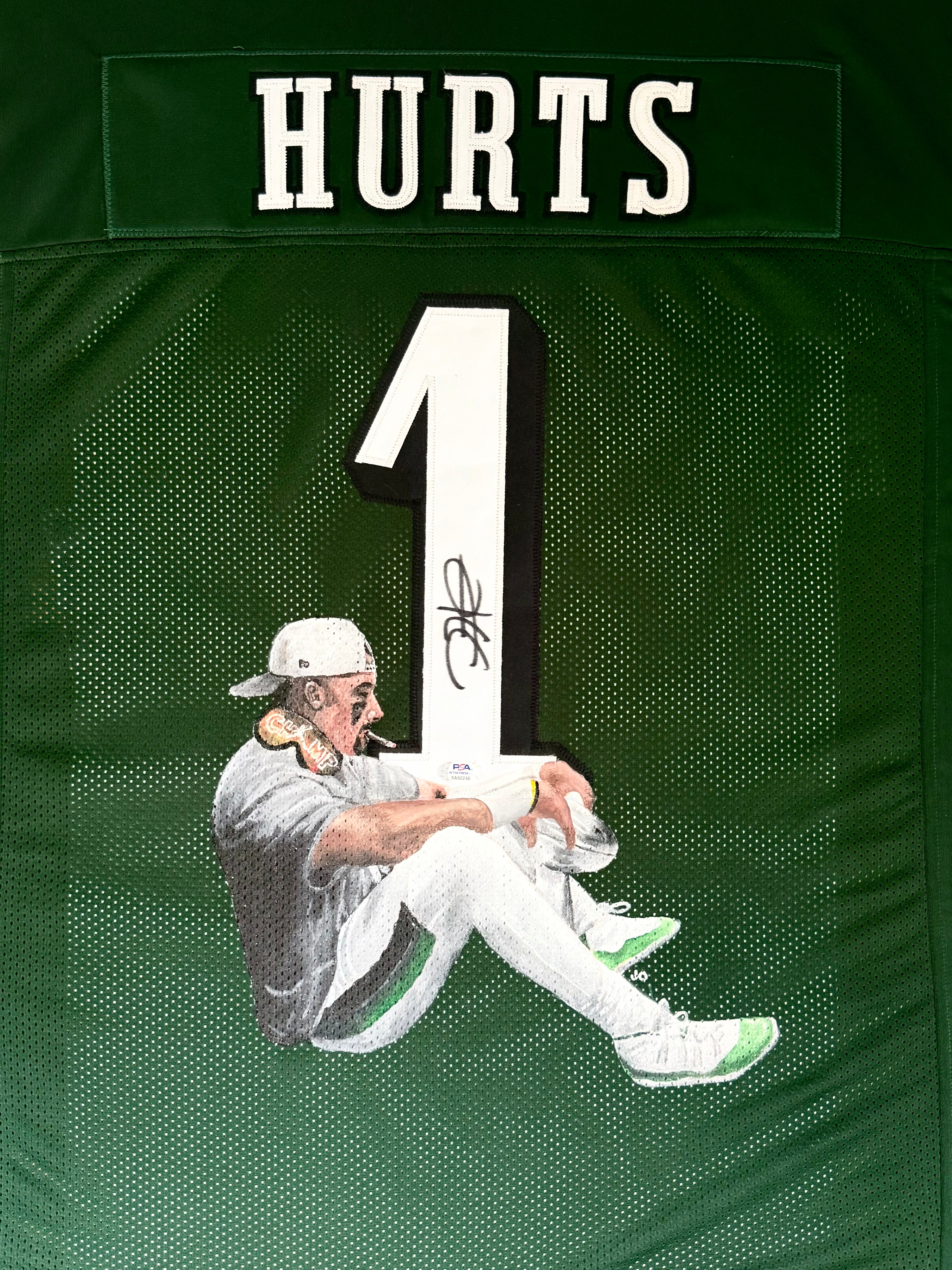 Hand Painted Jalen Hurts Jersey