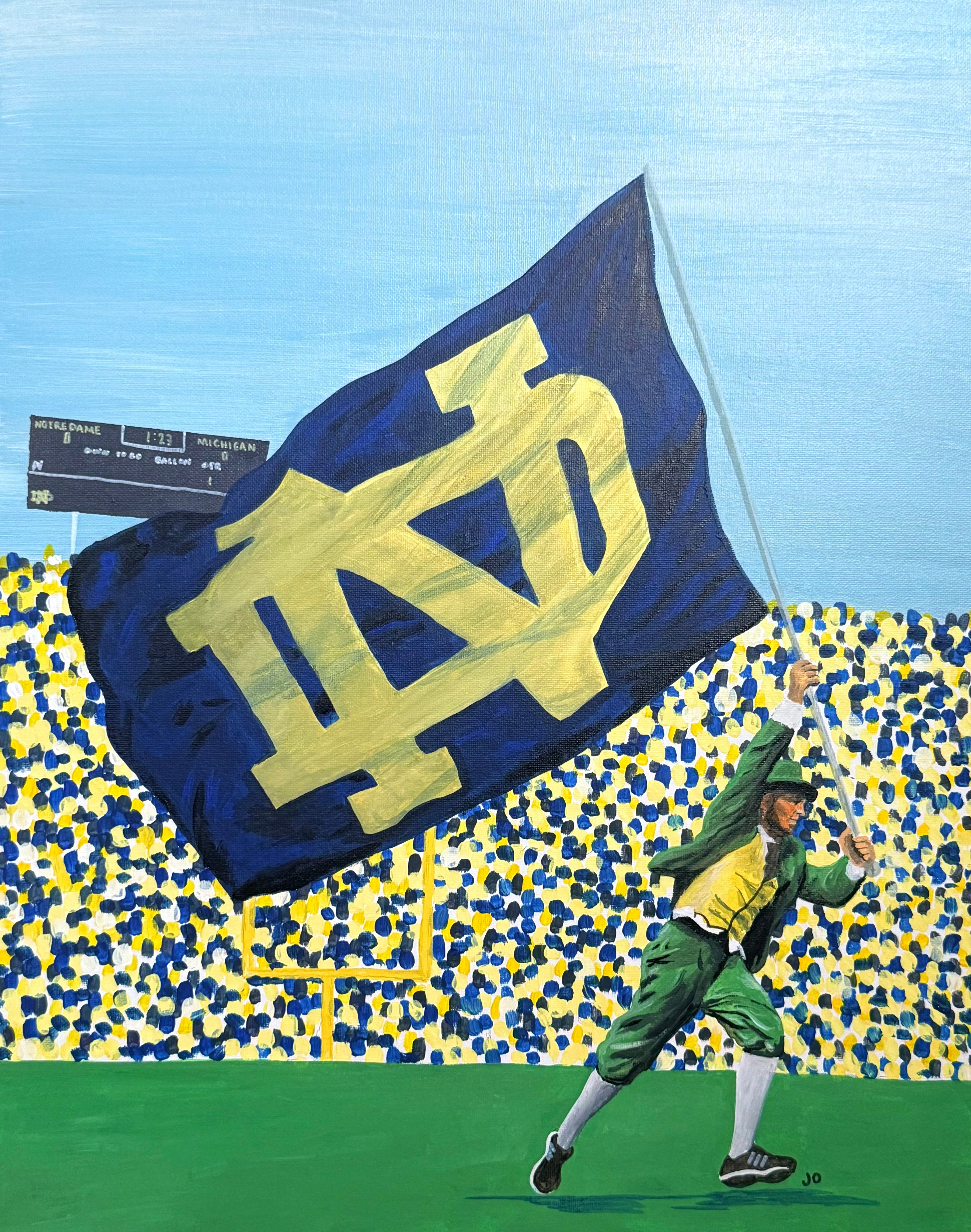 Notre Dame Flag Print