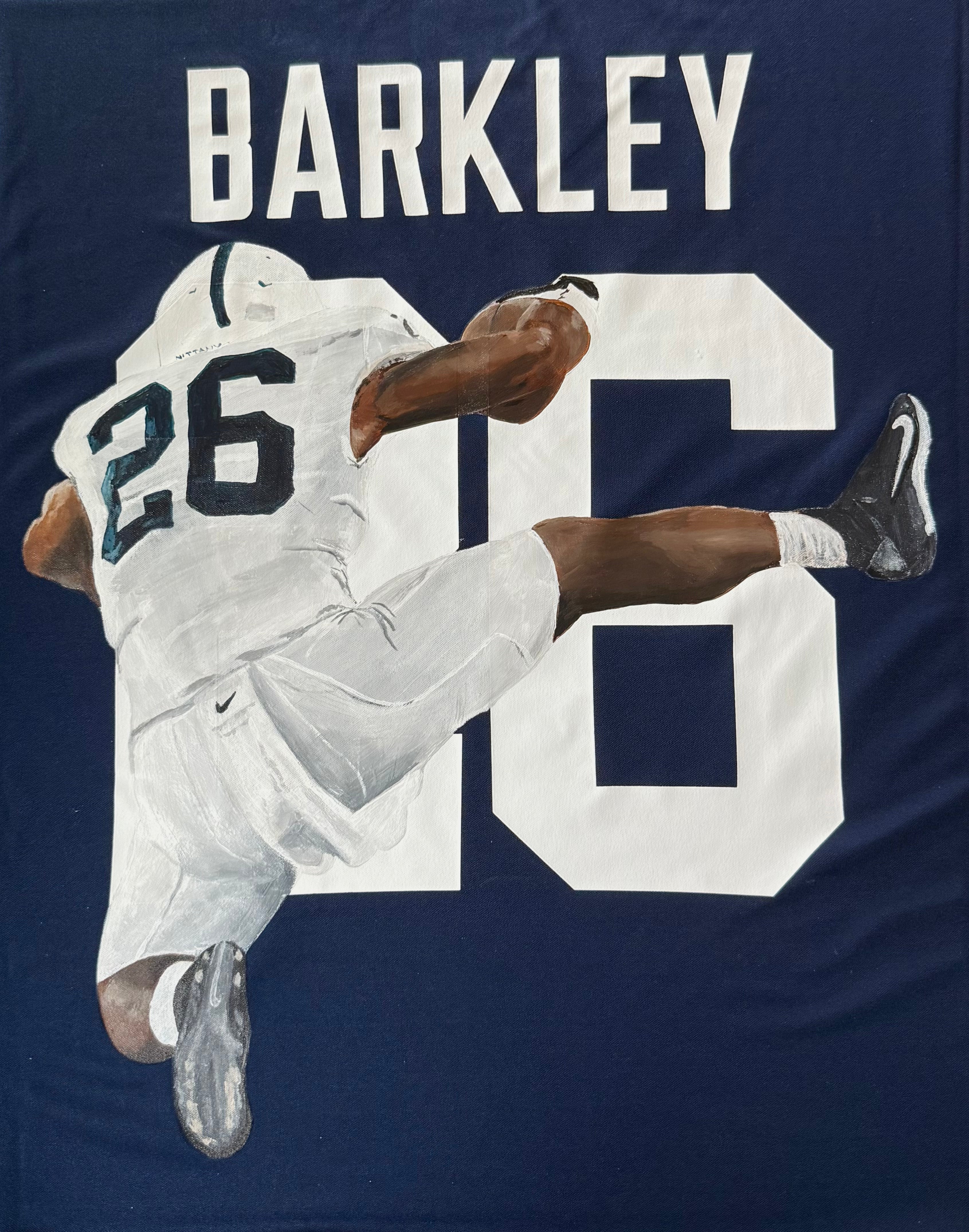 Hand Painted Barkley PSU Jersey