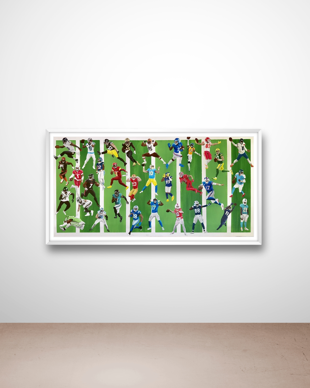 One Player from Every NFL Team Prints - Football Art Print