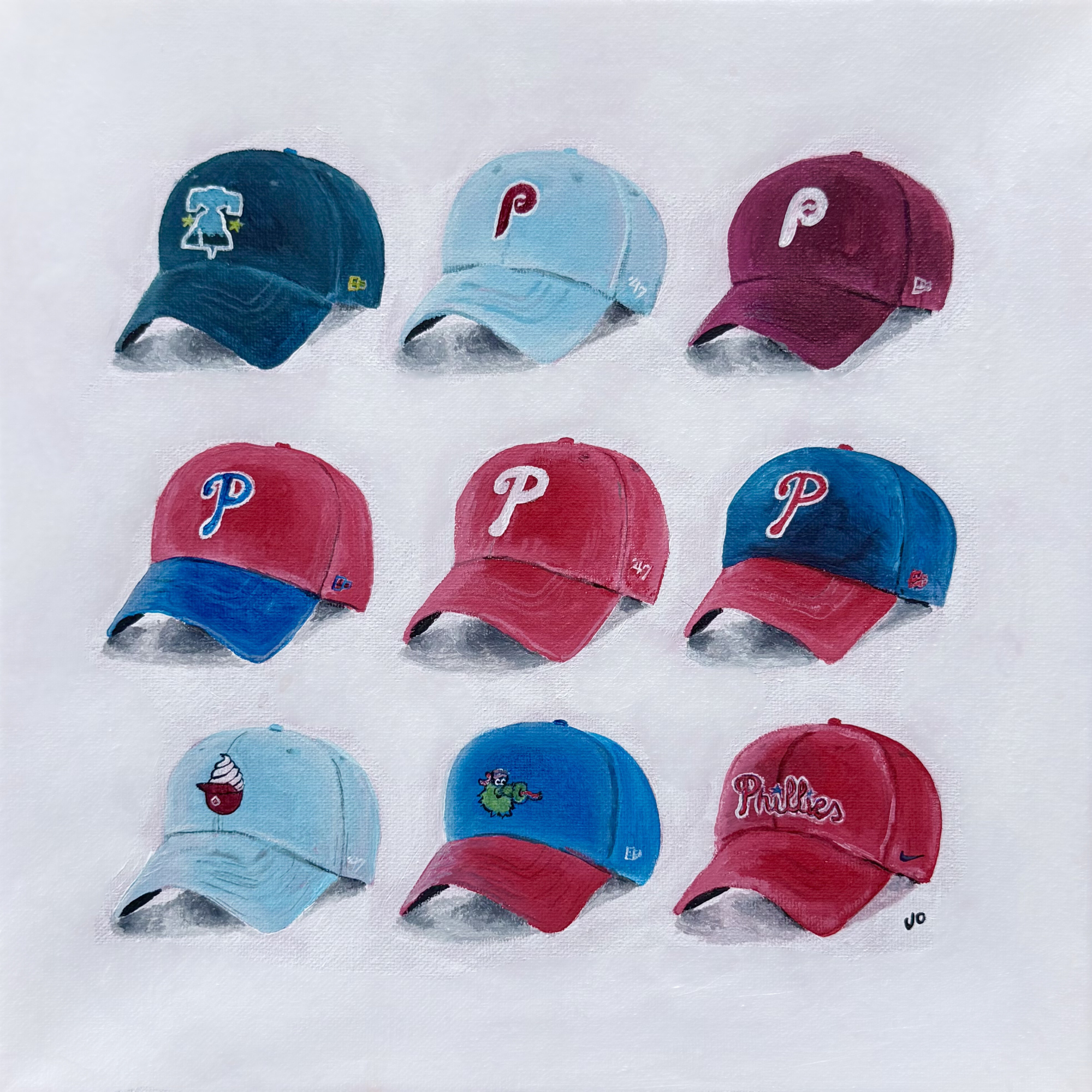 Phillies Hat Painting Print