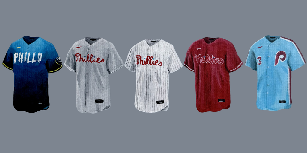 Phillies Jersey Painting Print