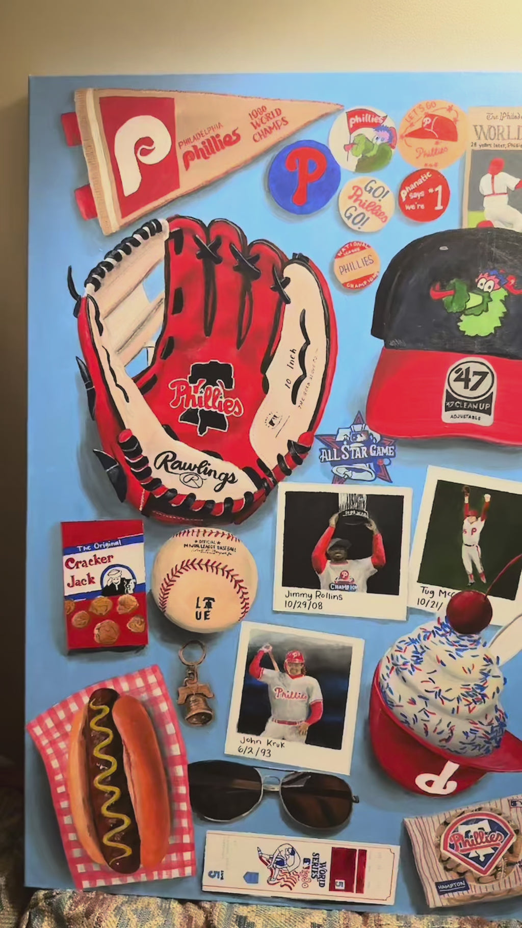 Philadelphia Phillies Collage Memorabilia Print