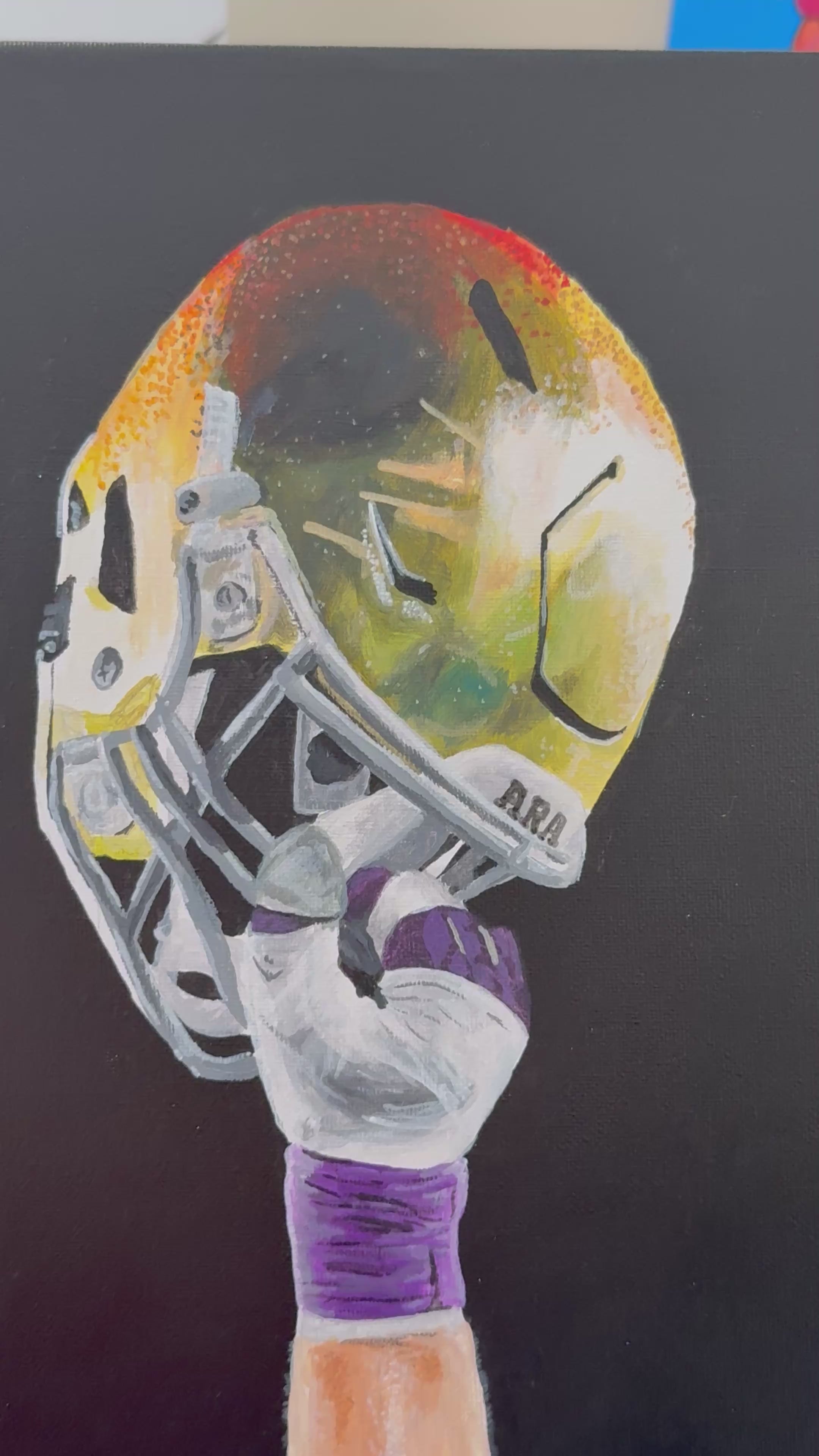 Notre Dame Helmet Print
