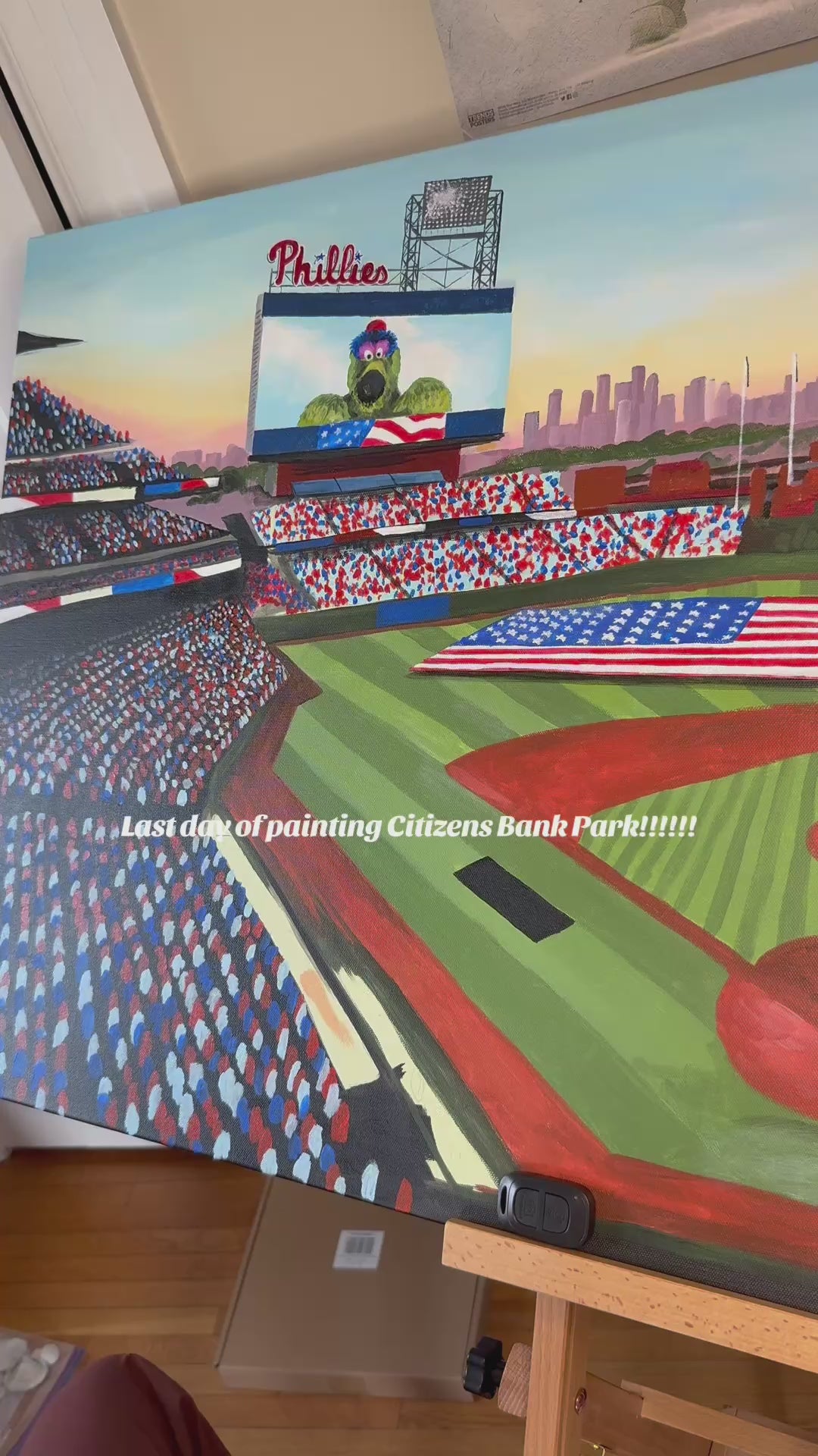 Citizens Bank Park Opening Day Painting Print