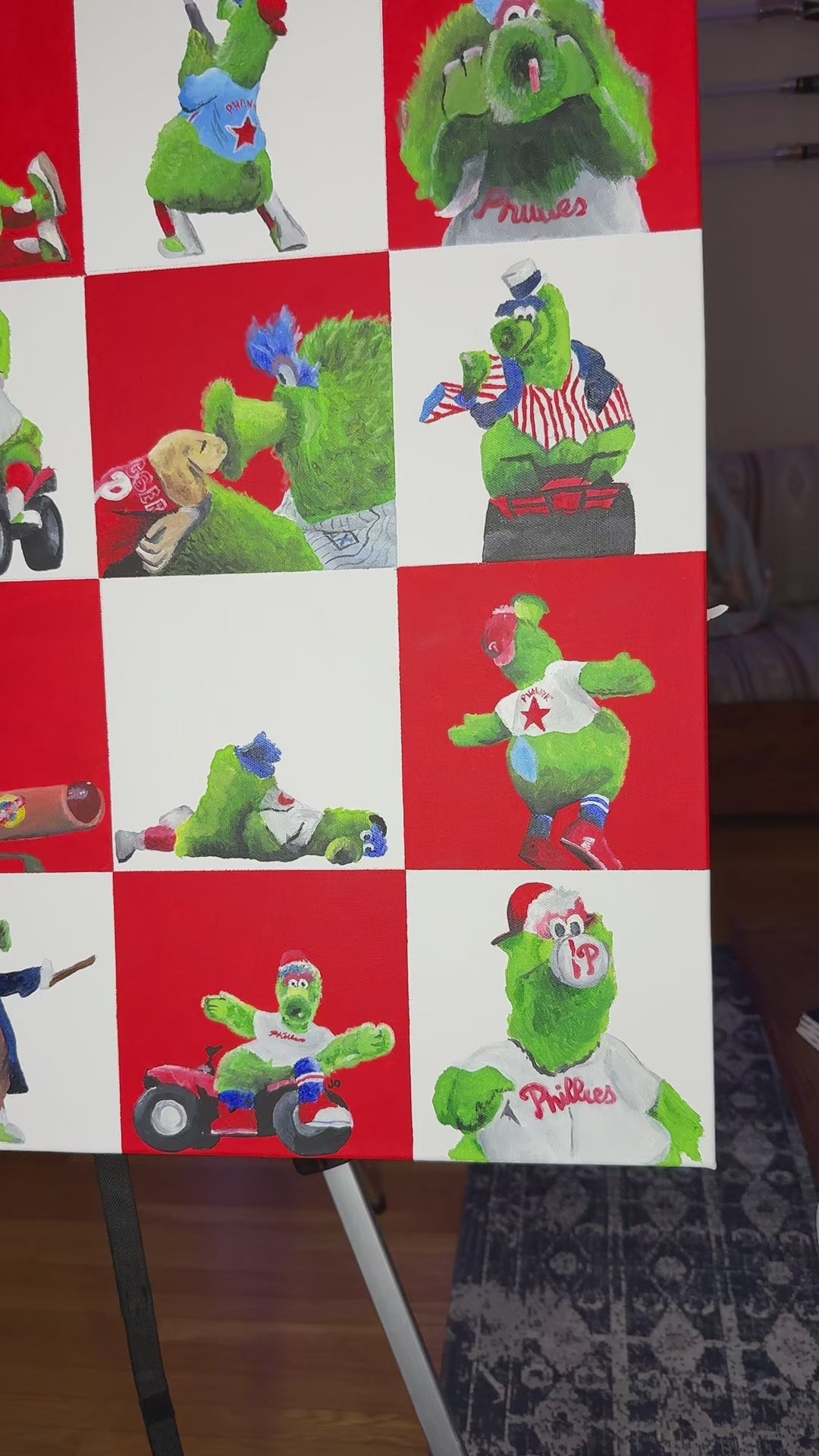 Phillie Phanatic Poses Print