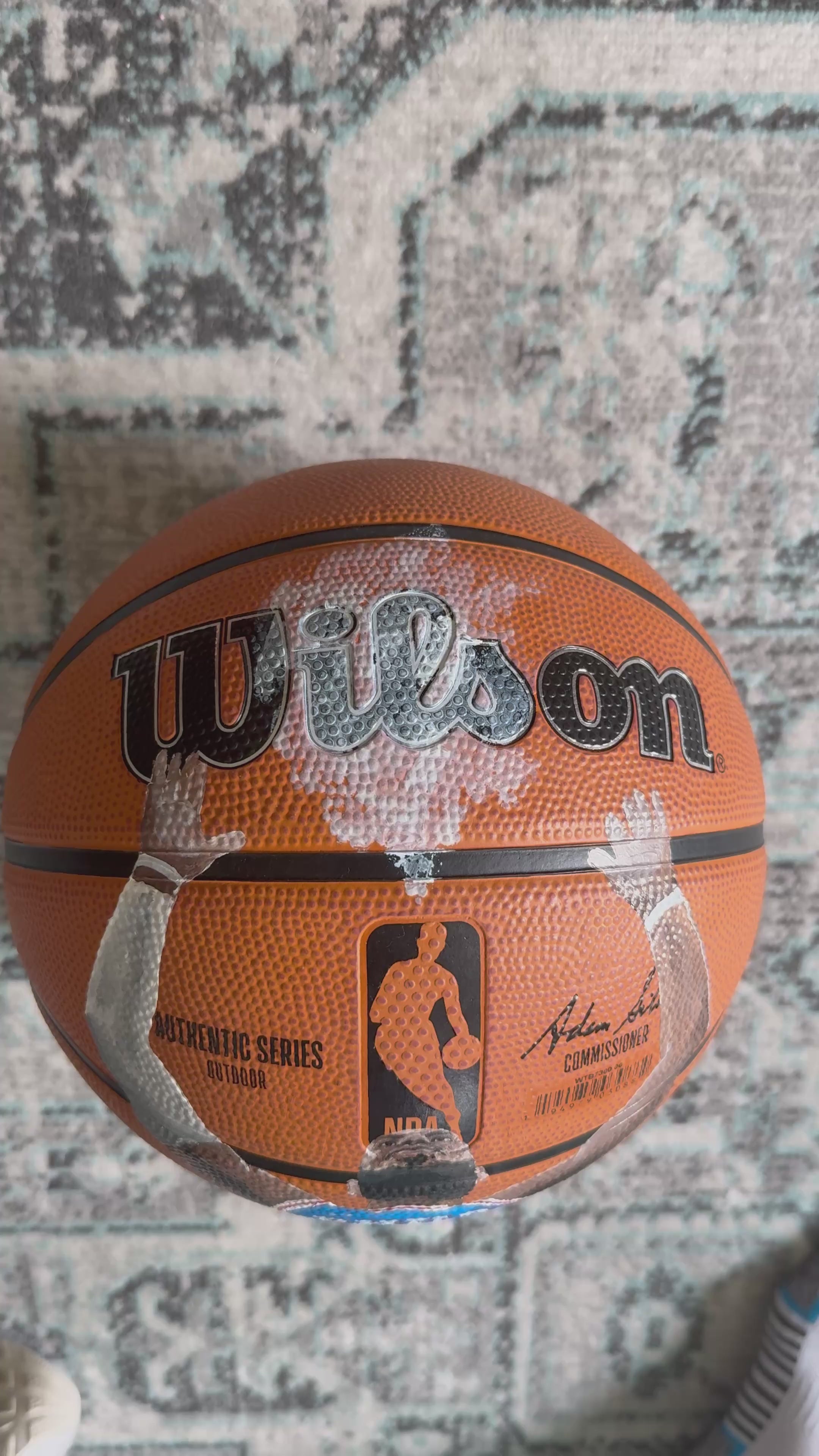 Lebron James Hand Painted Basketball